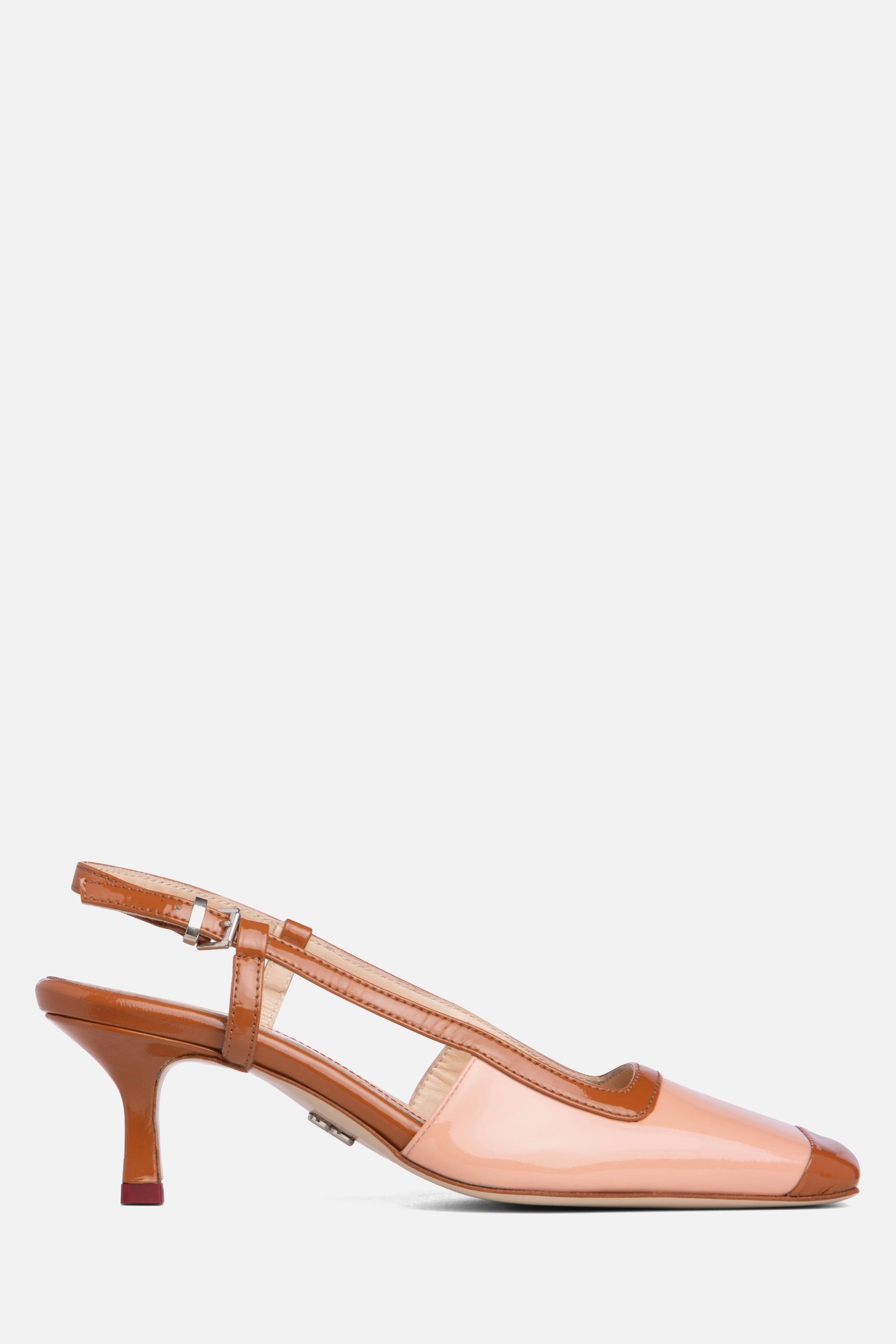 Leather Kitten Heel Slingback Pump sold by Lord & Taylor product image thumbnail 5