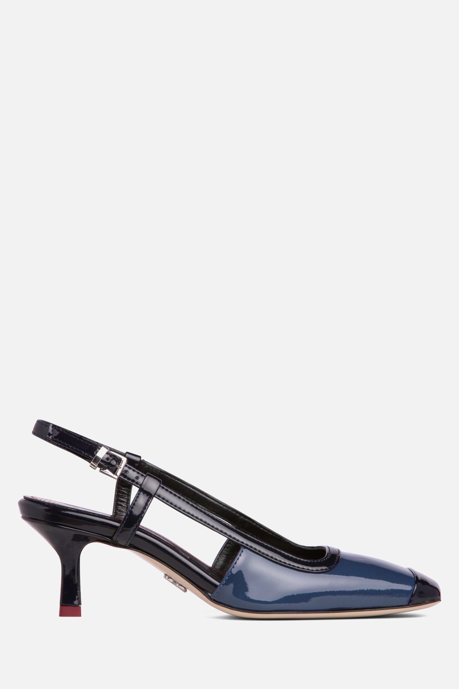 Leather Kitten Heel Slingback Pump sold by Lord & Taylor