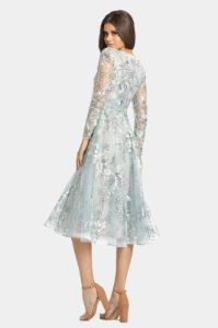 Embellished Illusion Long Sleeve A Line Dress sold by Lord & Taylor