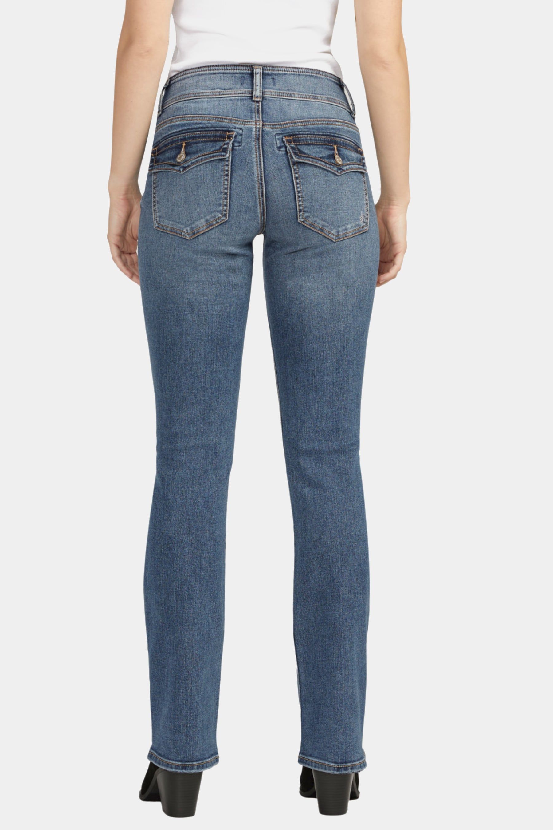 Suki Mid Rise Curvy Fit Slim Bootcut Jeans sold by Lord & Taylor product image thumbnail 3