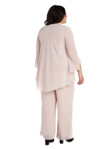 Sleeveless Lace Top, High Low Duster & Pant 3-Piece Set- Plus sold by Lord & Taylor