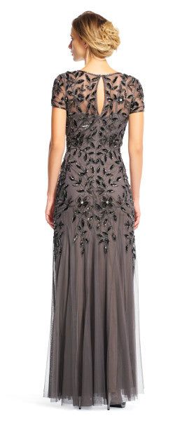 Short Sleeve Beaded Gown sold by Lord & Taylor product image thumbnail 8