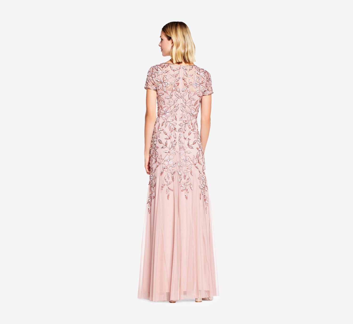 Short Sleeve Beaded Gown sold by Lord & Taylor product image thumbnail 5