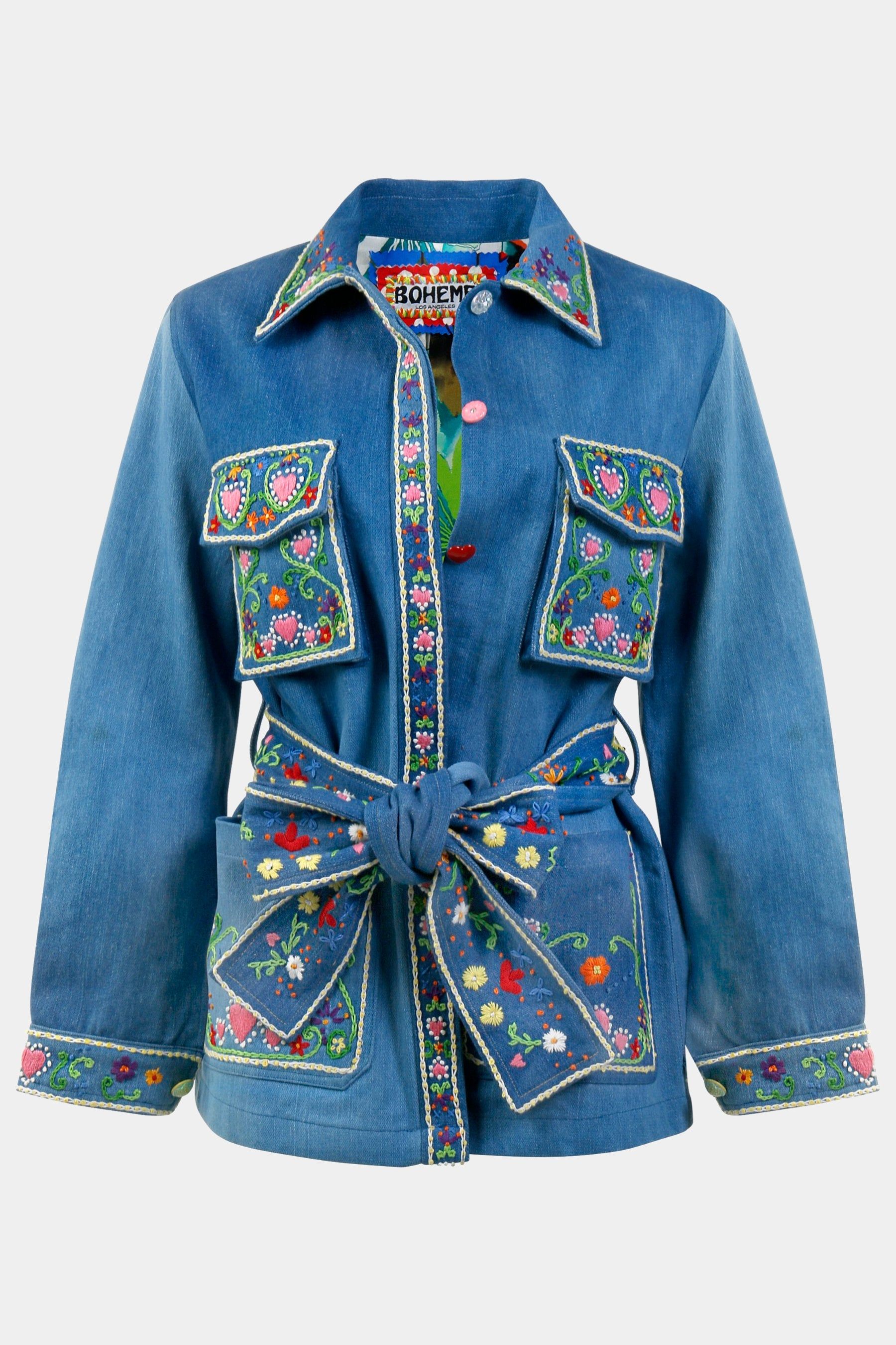 Floral Embroidered Bomber Jacket sold by Lord & Taylor