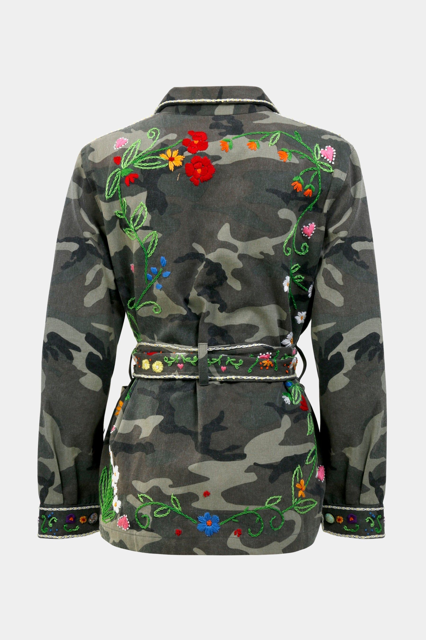 Floral Embroidered Bomber Jacket sold by Lord & Taylor product image thumbnail 4