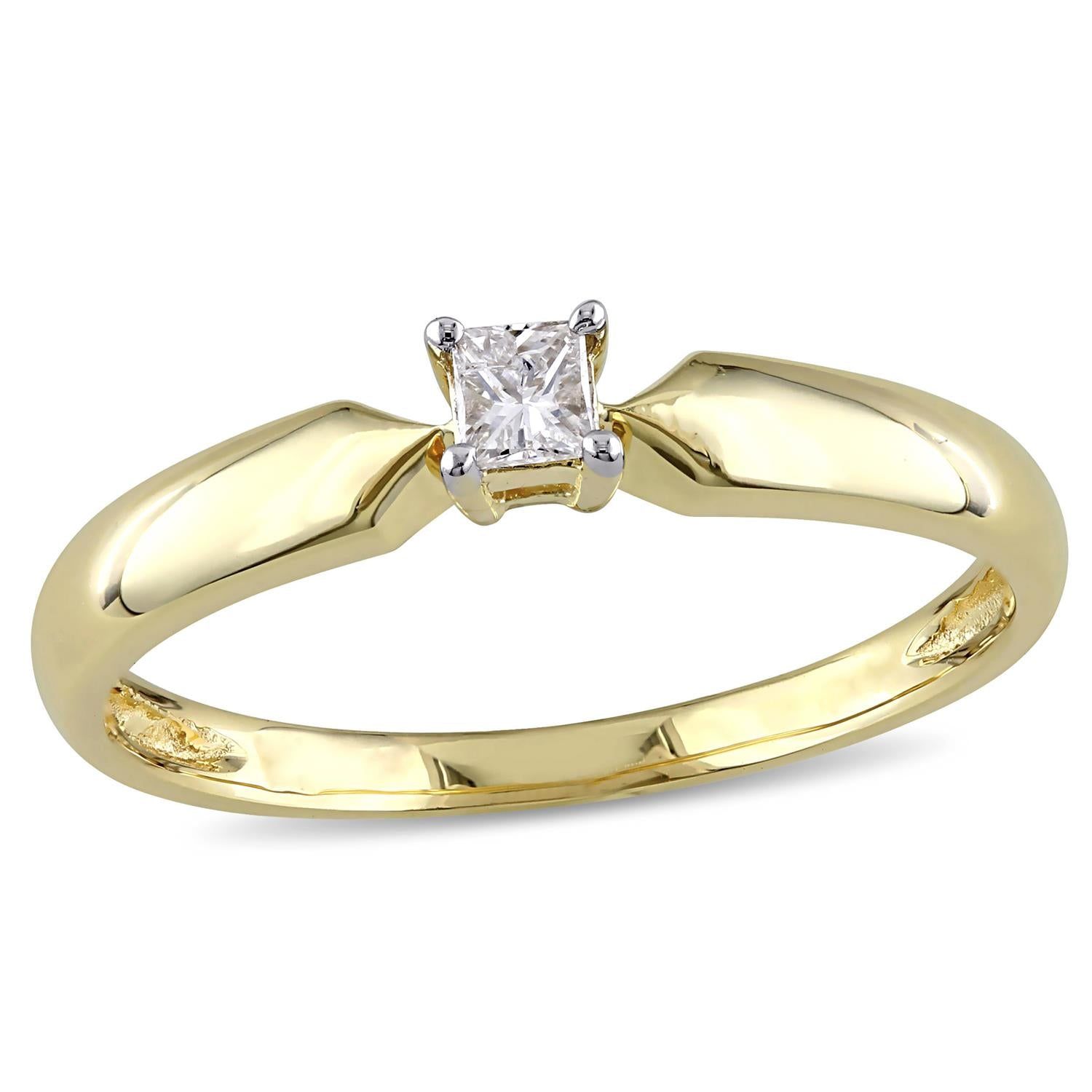 10k Yellow Gold Diamond Princess-Cut Ring sold by Lord & Taylor product image thumbnail 6