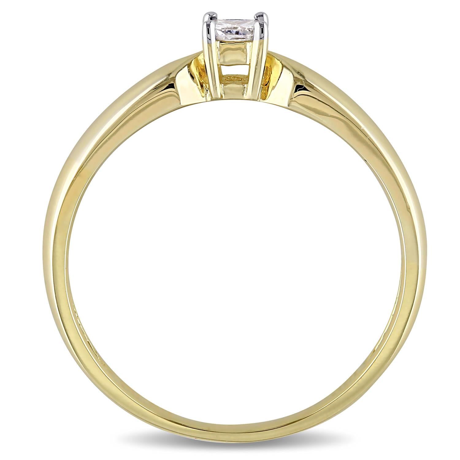 10k Yellow Gold Diamond Princess-Cut Ring sold by Lord & Taylor product image thumbnail 3