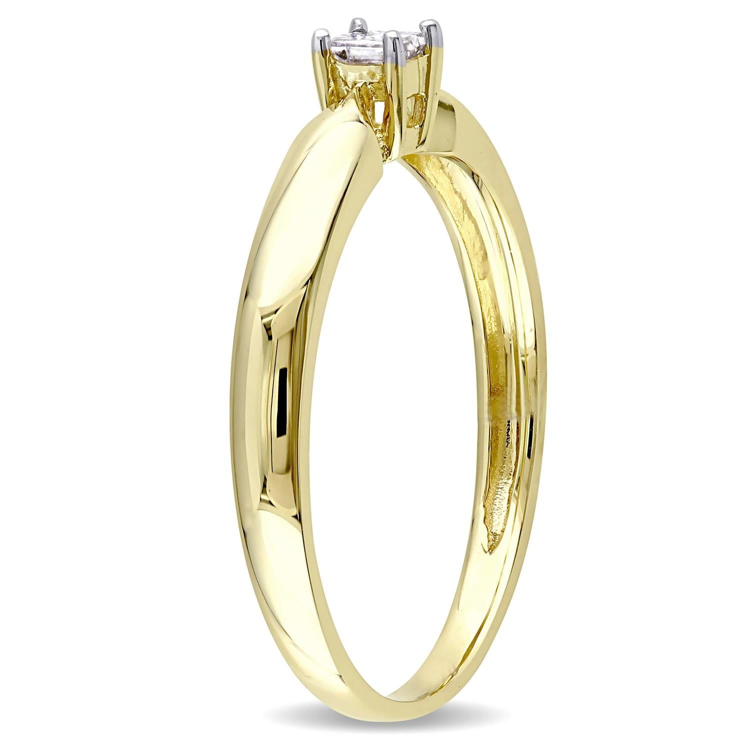 10k Yellow Gold Diamond Princess-Cut Ring sold by Lord & Taylor product image thumbnail 2