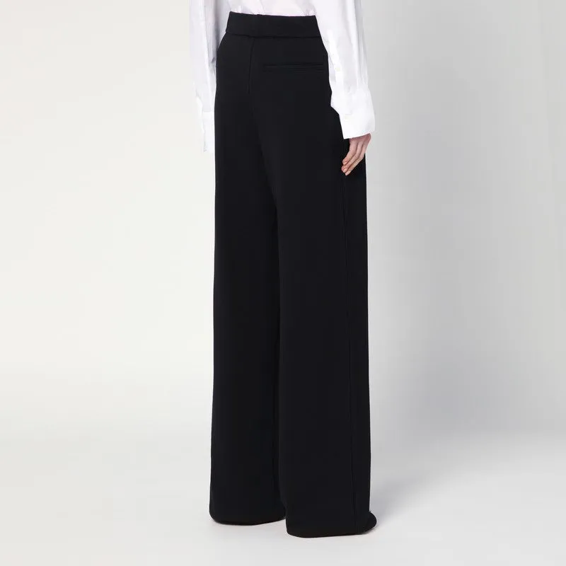 Dries Van Noten Wide black cotton trousers sold by Lord & Taylor product image thumbnail 2
