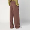 Dries Van Noten Wide taupe cotton trousers sold by Lord & Taylor