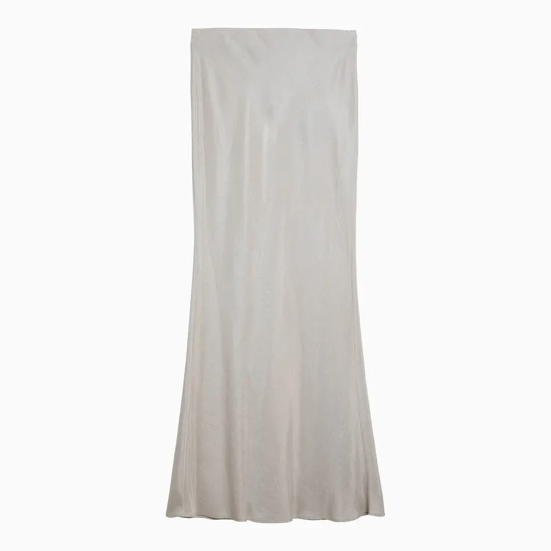 Max Mara Studio Long beige linen-blend skirt sold by Lord & Taylor
