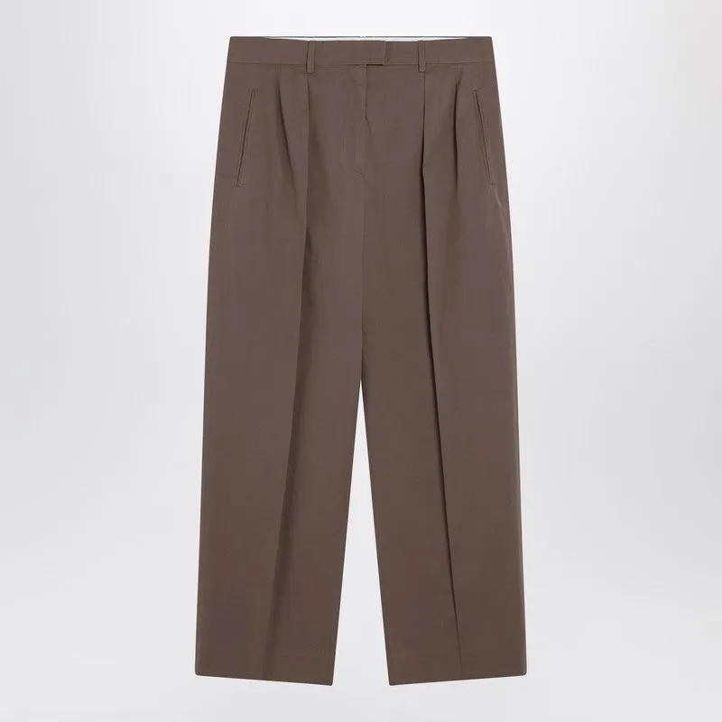 The Row Taupe cotton trousers sold by Lord & Taylor