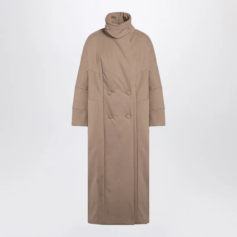 Dries Van Noten Oversized coat in camel-coloured cotton sold by Lord & Taylor