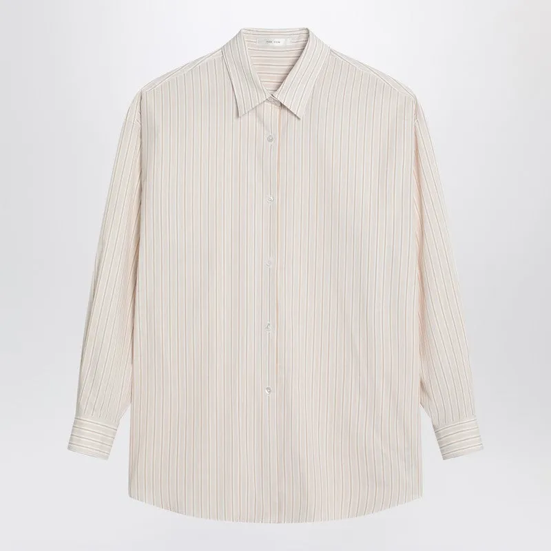 The Row Beige striped Caster shirt sold by Lord & Taylor