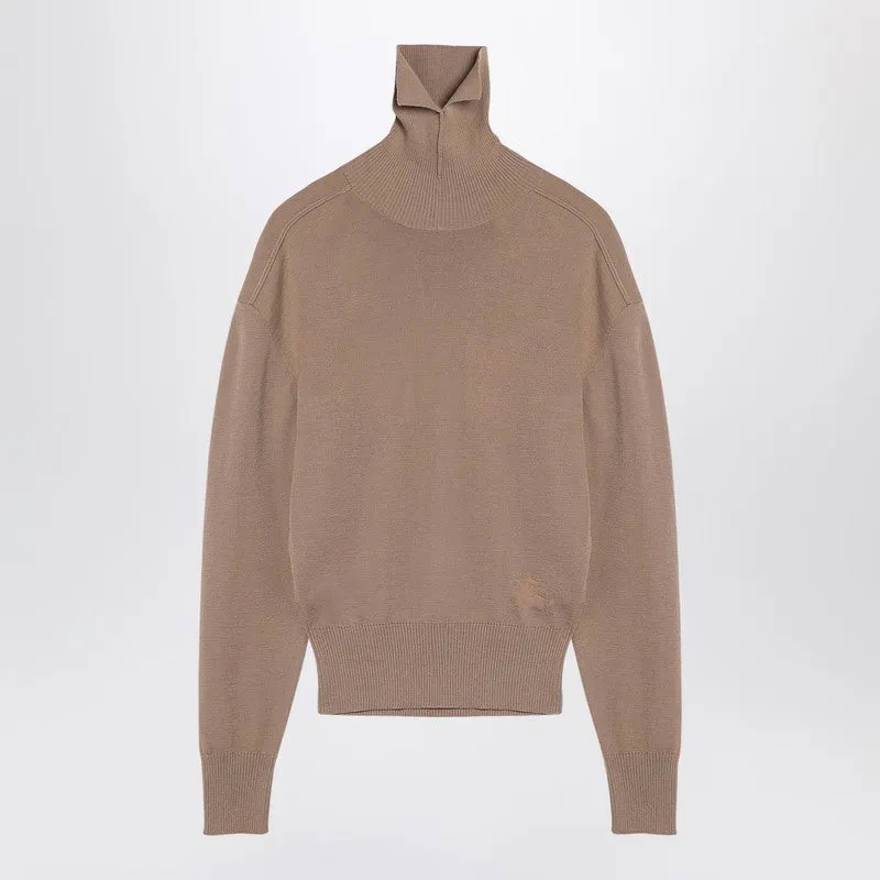 Burberry Beige wool turtleneck sweater sold by Lord & Taylor