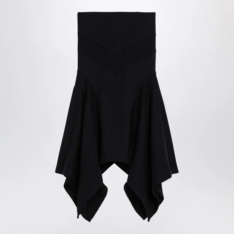 The Attico Black asymmetric cotton skirt sold by Lord & Taylor
