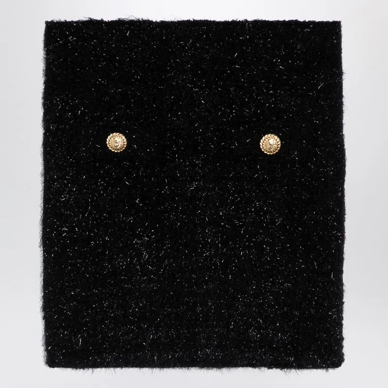 Balmain Black tweed miniskirt with buttons sold by Lord & Taylor