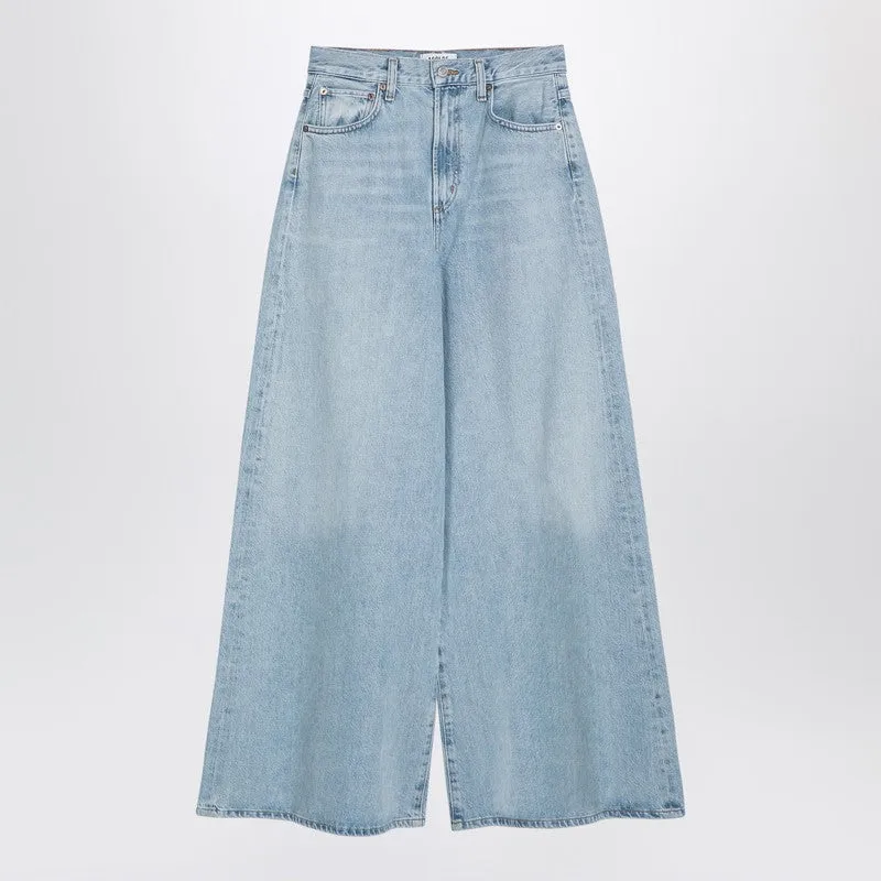 AGOLDE Light blue wide denim jeans sold by Lord & Taylor