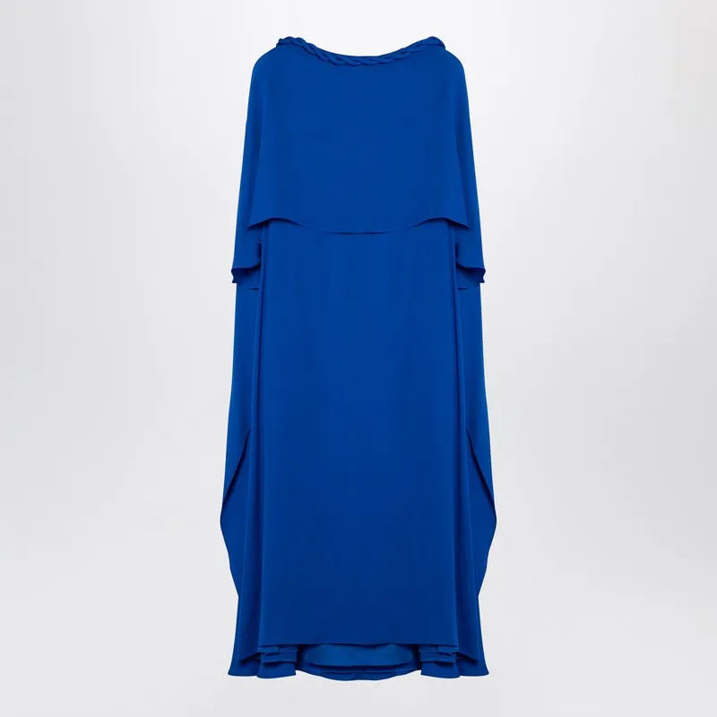 Valentino Electric blue silk midi dress sold by Lord & Taylor