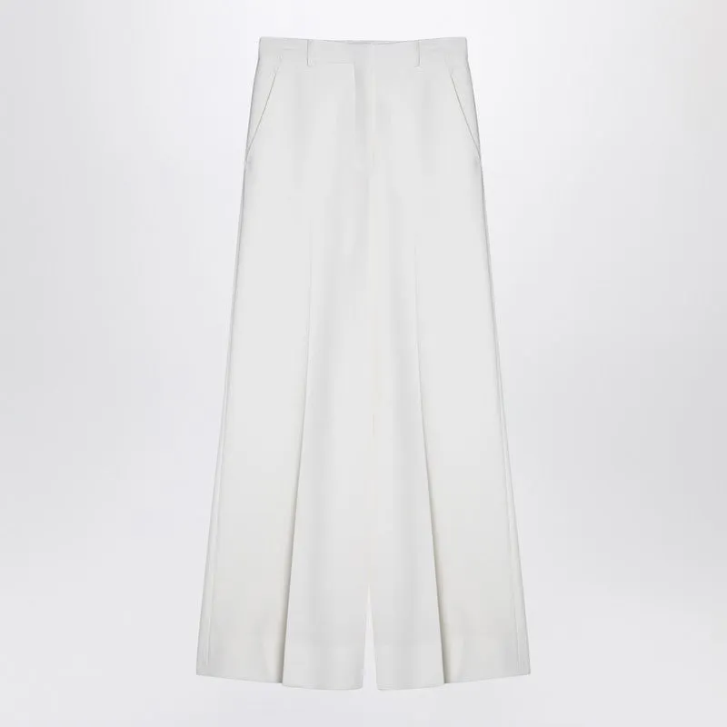 Stella McCartney Cream-coloured wool flared trousers made by Lord & Taylor