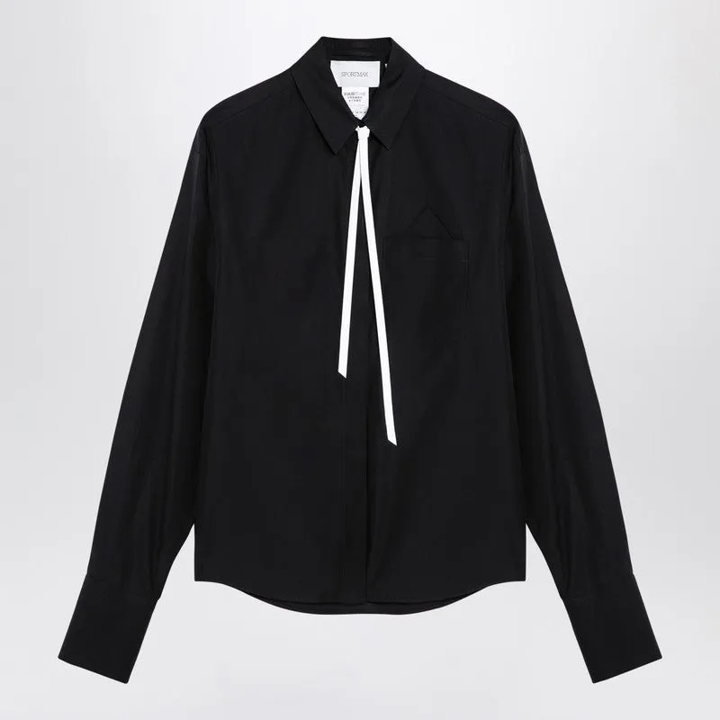 Sportmax Black popeline Gesso shirt made by Sportmax