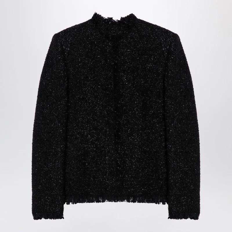Givenchy Black tweed and lurex jacket made by Givenchy