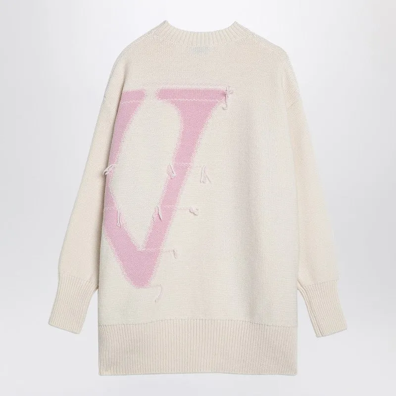 Off White Off-White™ Cream/pink over sweater in wool sold by Lord & Taylor product image thumbnail 2