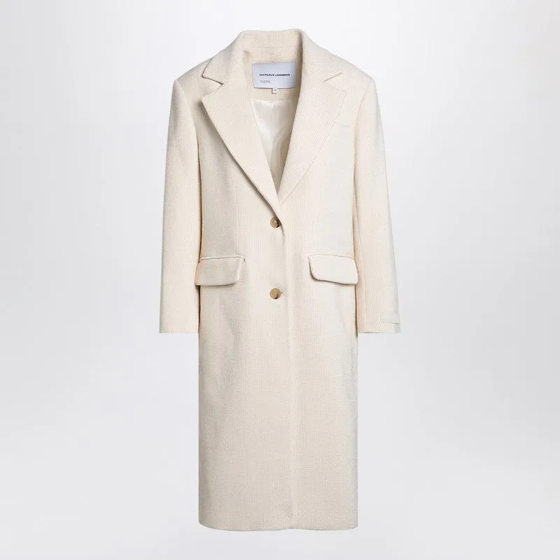 Margaux Lönnberg White single-breasted coat sold by Lord & Taylor