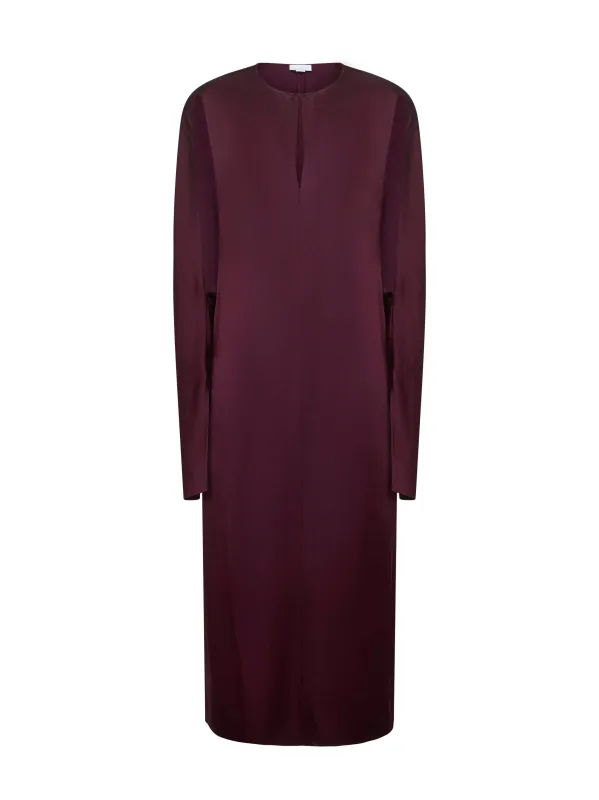 Burgundy Satin Midi Dress sold by Lord & Taylor