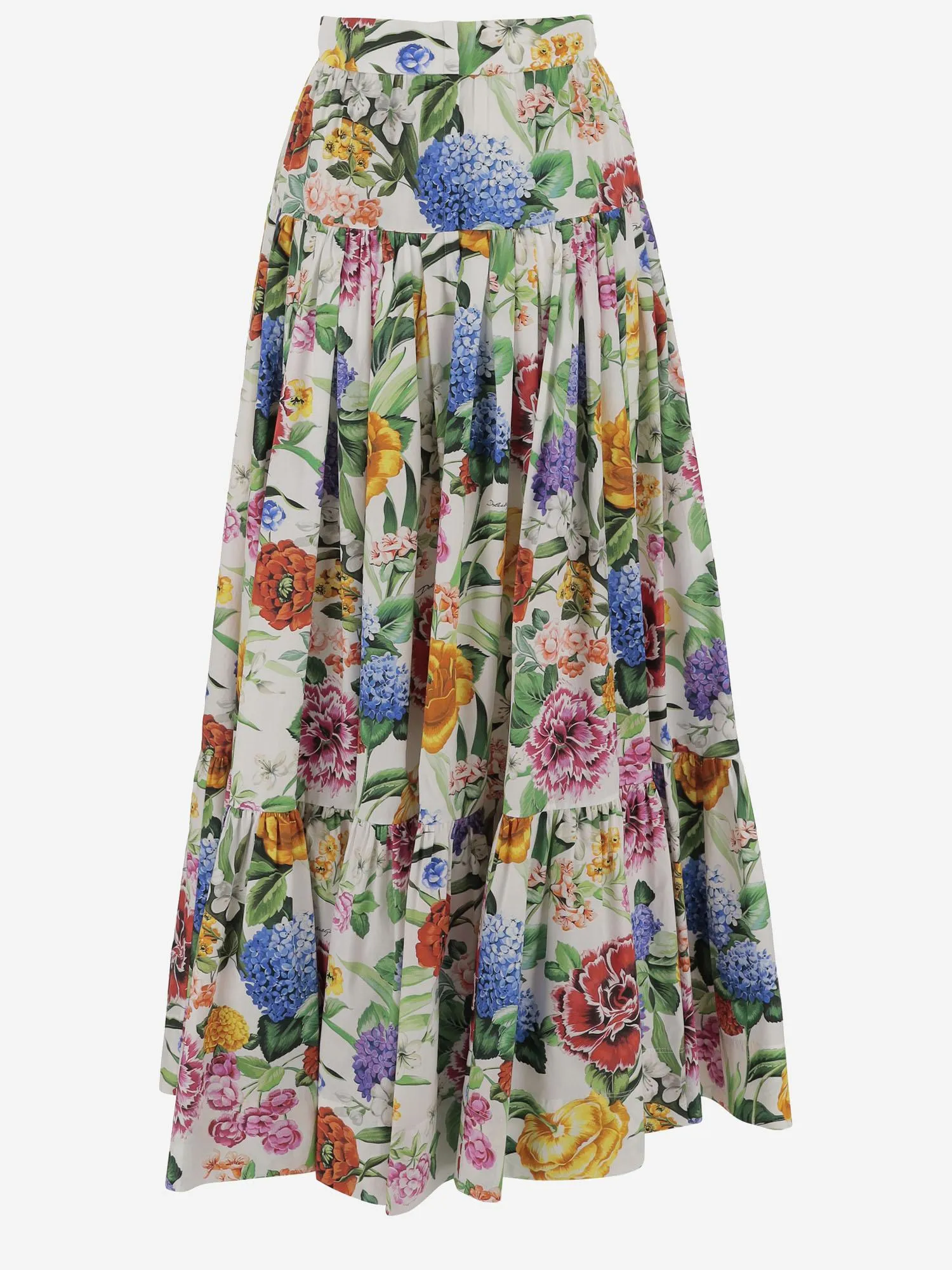 Long Ruffle Skirt in Cotton Poplin sold by Lord & Taylor product image thumbnail 3