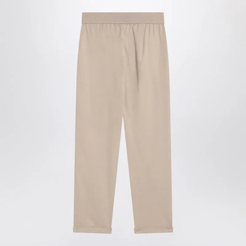 Brunello Cucinelli Beige cotton joggers sold by Lord & Taylor product image thumbnail 2