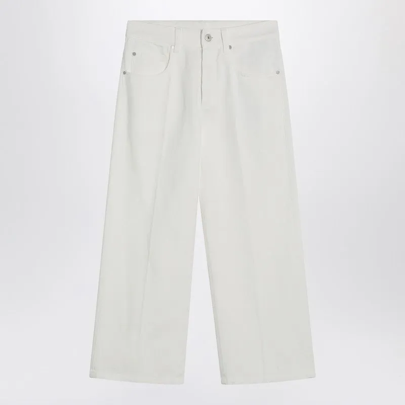 Brunello Cucinelli White cotton trousers sold by Lord & Taylor