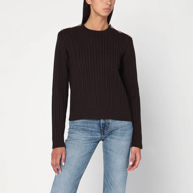 Golden Goose Brown wool blend sweater sold by Lord & Taylor