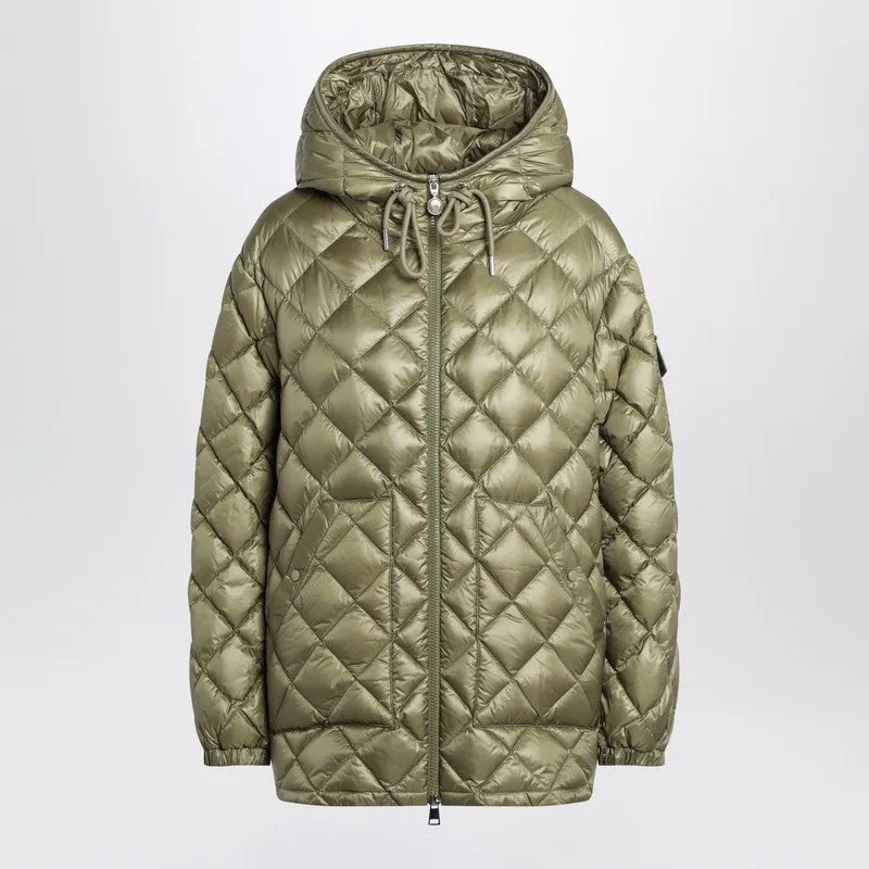 Moncler Green quilted jacket in nylon sold by Lord & Taylor