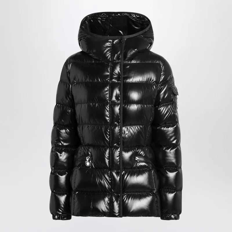 Moncler Black down jacket in lacquered nylon sold by Lord & Taylor