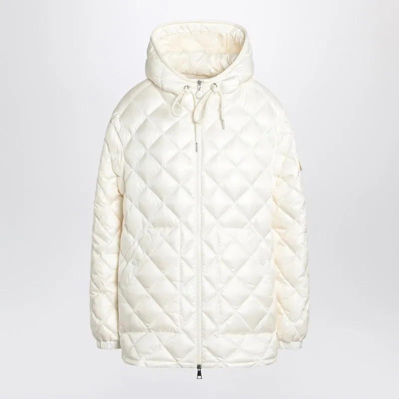 Moncler White quilted jacket in nylon sold by Lord & Taylor