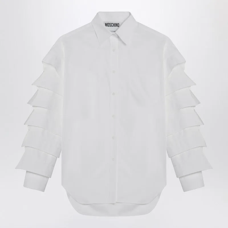 Moschino White shirt with sleeves and collars sold by Lord & Taylor