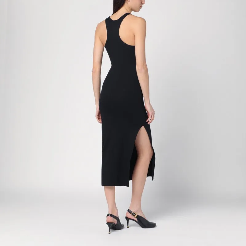 Courreges Courrèges Black ribbed midi dress sold by Lord & Taylor product image thumbnail 2