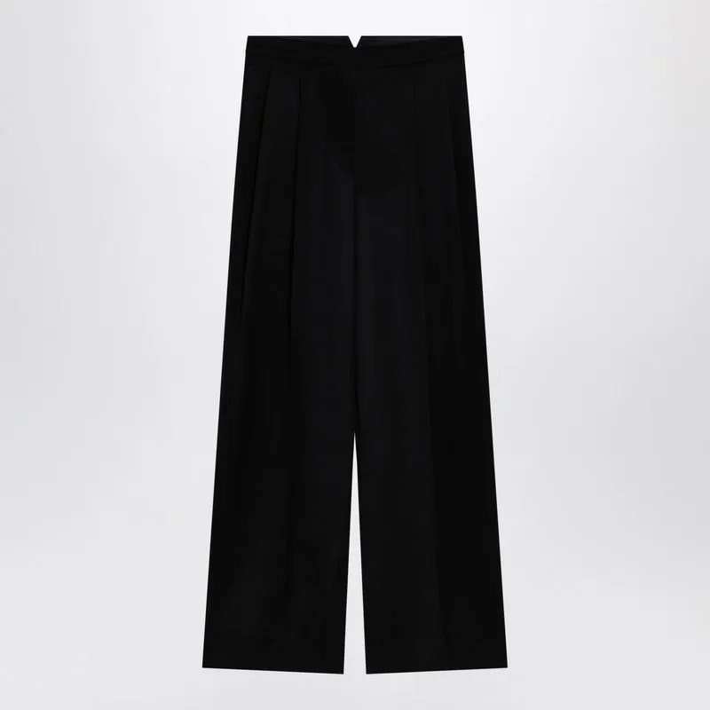 Givenchy Black wool wide trousers sold by Lord & Taylor