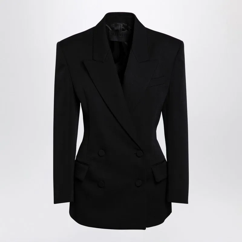 Valentino Black wool double-breasted jacket sold by Lord & Taylor