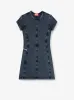 D-cupsleeves stretch cotton short dress sold by Lord & Taylor