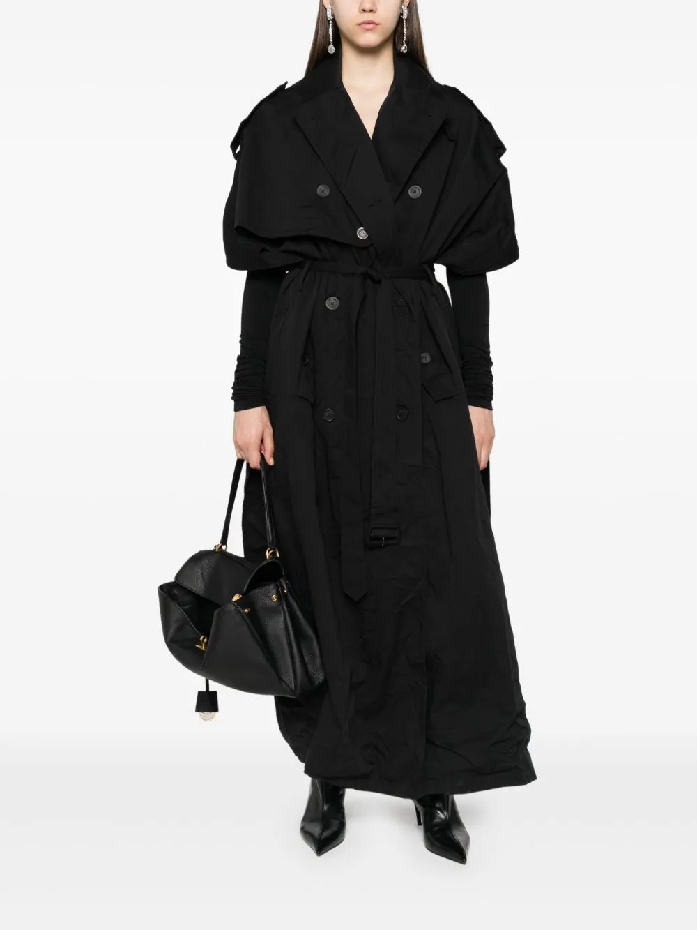 Balenciaga Coats Black sold by Lord & Taylor product image thumbnail 5