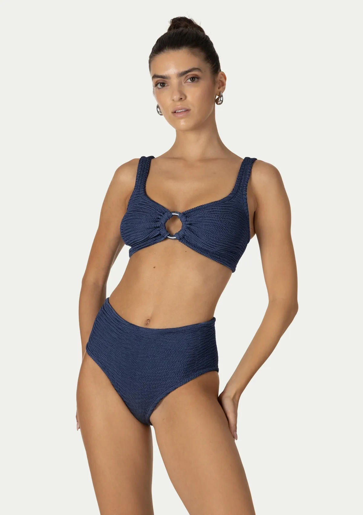 IRINA HIGH WAISTED NAVY BLUE sold by Lord & Taylor product image thumbnail 4