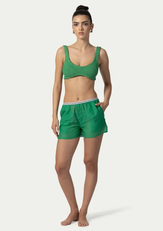 BEACH SHORTS TESSA EMERALD sold by Lord & Taylor