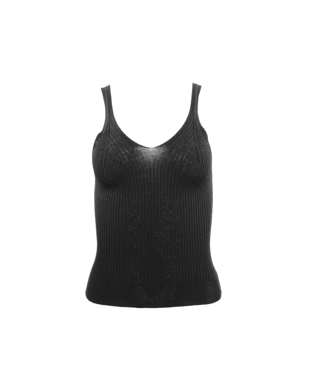 Eos Ribbed V-Tank sold by Lord & Taylor
