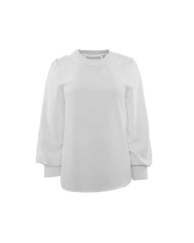 Dione Pleated Neck Top sold by Lord & Taylor