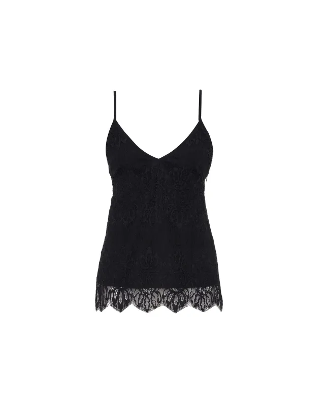 Calliope Lace Banded Tank sold by Lord & Taylor