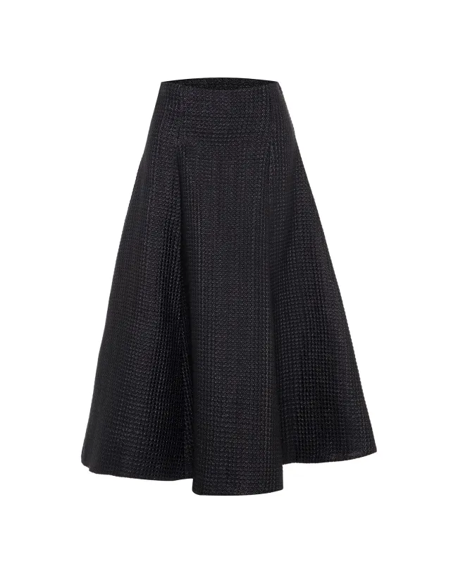 Cleo Jacquard Fluted Midi Skirt sold by Lord & Taylor