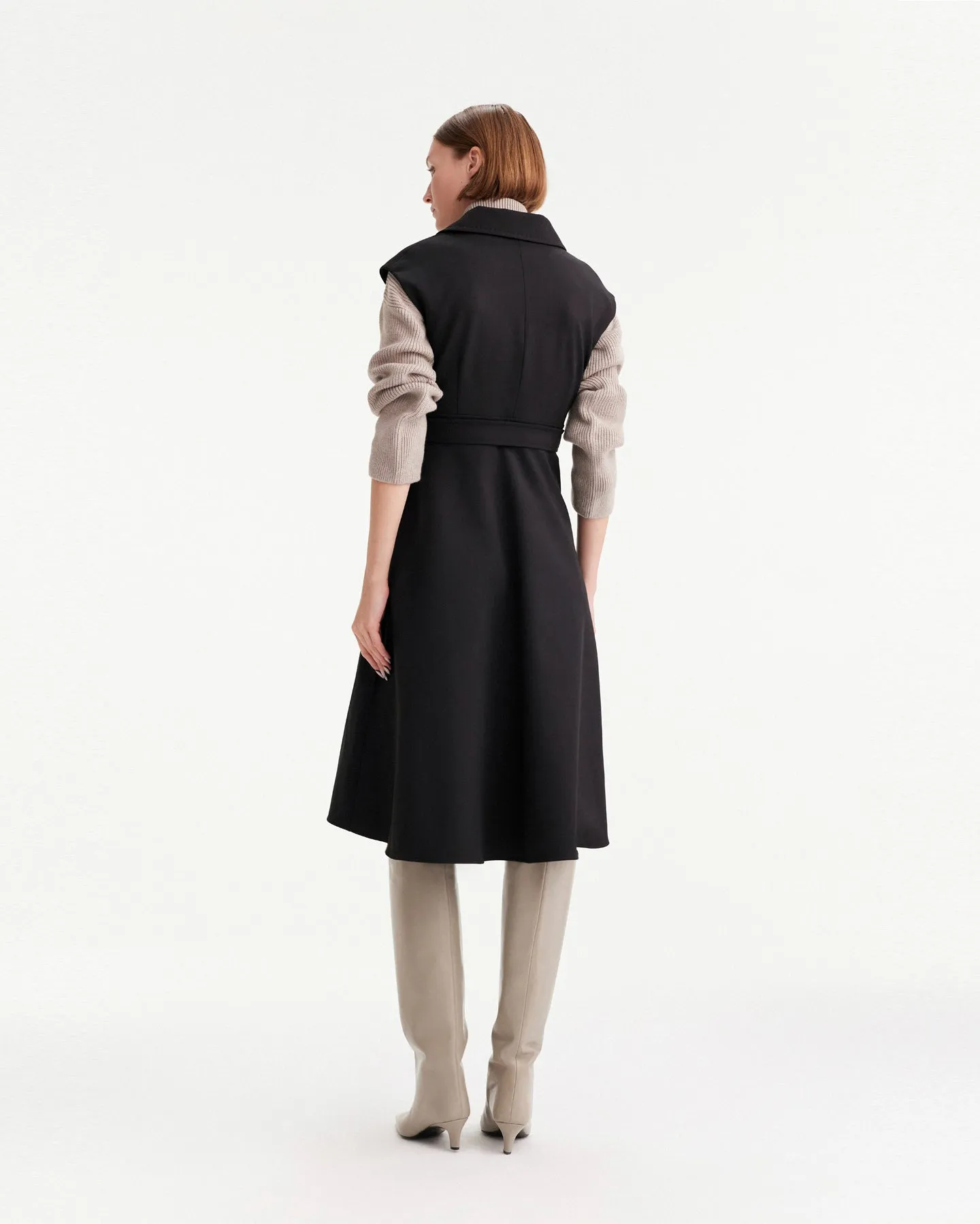 Aphrodite Belted Sleeveless Coat Dress sold by Lord & Taylor product image thumbnail 4