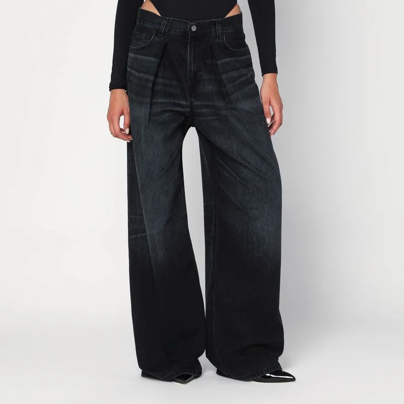 HAIKURE Wide Candy black denim jeans sold by Lord & Taylor